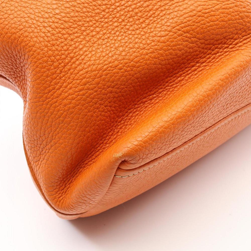 PRADA Tote bag leather women's orange - Picture 9 of 10